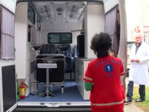 Покретна гинеколошка амбуланта за помоћ мигранткињама у Шиду