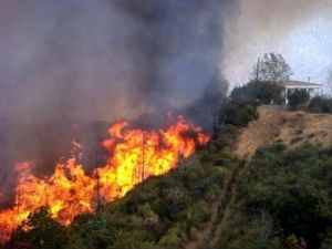 Ванредна ситуација због пожара на Хиосу