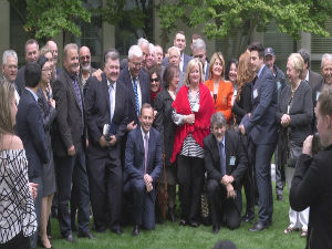 Српска делегација са аустралијским парламентарцима