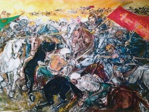 Изложба "Српски јунаци Косовске битке, владари вечности" у Гварнеријусу