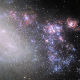 Галаксија у којој блеште нове звезде рођене у блиском сусрету
