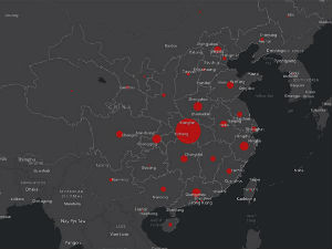 Мапа преко које можете пратити развој епидемије коронавируса