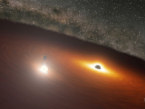 Научници успели да сниме светлосни плес две џиновске црне рупе светлији од сјаја билиона звезда