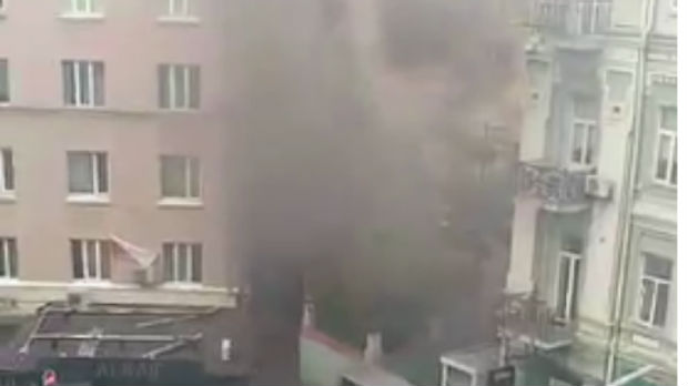 Кијев, експлозија испред опозиционе странке