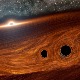 Бљесак светлости виђен током судара две црне рупе први пут у историји