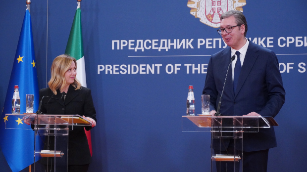 Вучић: Италија објективно приступа решавању проблема у нашем региону; Мелони: Србија може да рачуна на нашу подршку