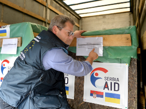 Брнабић: Србија ће наставити да континуирано пружа помоћ Украјини