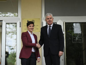 Међународни сајам привреде у Мостару, Брнабићева се састала са Човићем и Криштовом