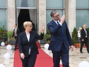 Председница Словеније у посети Србији; Са председником Вучићем о односима са Приштином и евроинтеграцијама