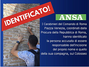 Италијанска полиција идентификовала Британца који је оскрнавио Колосеум