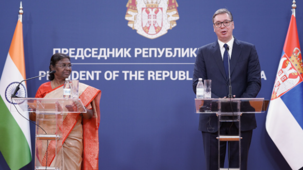 Вучић: Упростити визни режим са Индијом, ускоро директни лет; Мурму: Са већим бројем посета наше партнерство ће бити јаче 