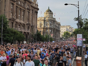 Девети протест "Србија против насиља"