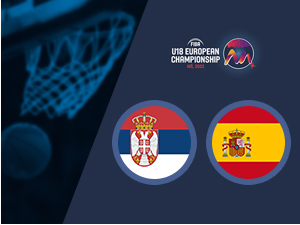 Јуниори Србије у финалу Евробаскета са Шпанијом
