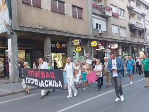 Протест против насиља у Крушевцу и Ваљеву