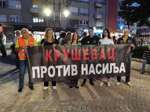 Протест против насиља у Крушевцу