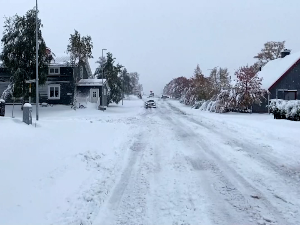 Незапамћен септембарски снег изненадио Швеђане 