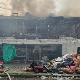 Драматичне слике пожара у Кинеском тржном центру на Новом Београду