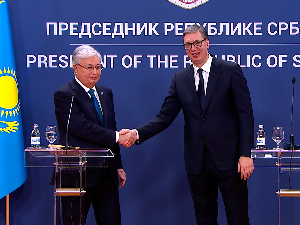 Вучић: Сарадња са Казахстаном у свим сферама; Токајев: Србија је поуздан партнер