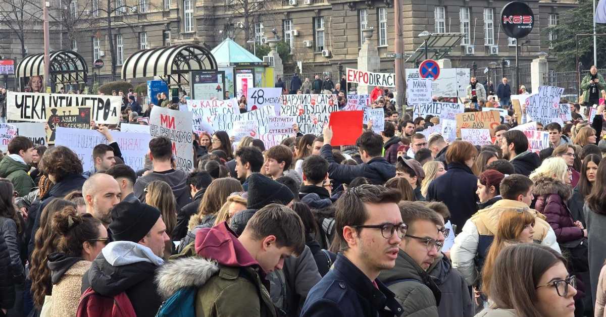 Настављене блокаде факултета и ректората (Фото: Фонет / Марко Драгославић) Настављене блокаде факултета и ректората