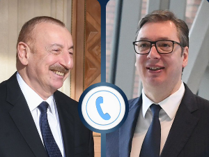 Вучић разговарао са Алијевим о притисцима којима је Србија изложена и замолио за братску подршку