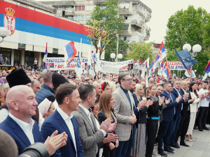 Митинг изборне листе "Александар Вучић - Београд сутра" у Лазаревцу