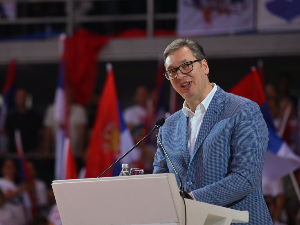 Вучић на конвенцији у Нишу: Изборна утакмица много тежа него што изгледа, гласајте за развој Србије