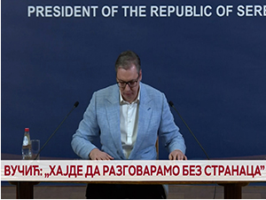 Вучић: „Хајде да разговарамо без странаца”