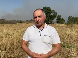 Новинар РТС-а Владимир Банић на Голанској висоравни 