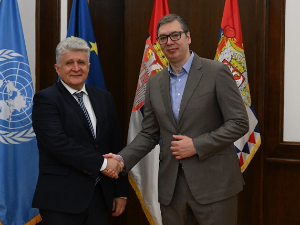 Вучић са Јенчом о улози Уједињених нација у очувању мира на КиМ и формирању ЗСО
