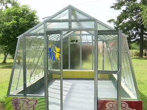 Стакленик за мирисно биље у специјалној школи у Врању