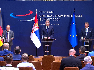 Потписан Меморандум ЕУ и Србије о стратешким сировинама; Вучић: Поносан сам на ово што смо данас започели; Шолц: Има доста разлога за пројекат Јадар