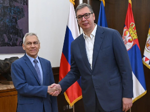 Вучић са Харченком, договорено заједничко обележавање осамдесете годишњице ослобођења Београда