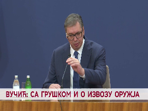 Вучић: са Грушком и о извозу оружја