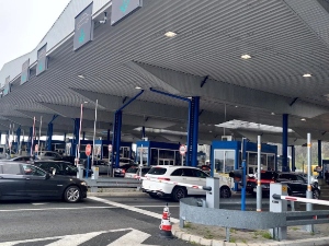 Гужве за теретњаке на граничном прелазу "Батровци", код Шида и Сремске Раче
