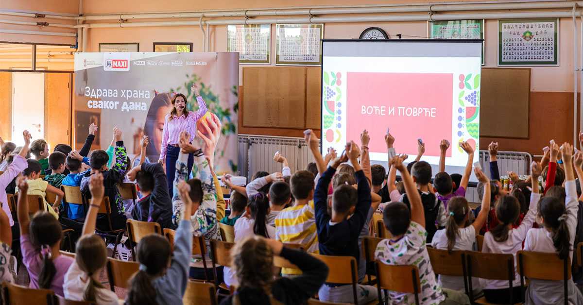 MAXI и Министарство просвете настављају едукативни програм о значају здраве исхране (Nihil studio / Andrej Nihil) MAXI и Министарство просвете настављају едукативни програм о значају здраве исхране