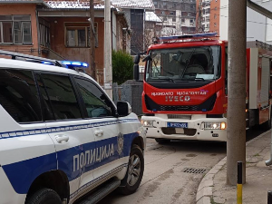 Пожар у центру Ниша, три особе превезене у Ургентни центар