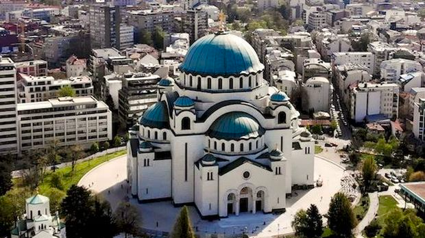 Поноћна божићна литургија, пренос из Храма Светог Саве