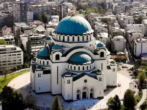 Васкршња литургија, пренос из Храма Светог Саве