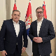 Вучић са Додиком о регионалној стабилности и сарадњи Србије и Републике Српске