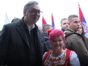 Вучић у Јаши Томићу: Хвала на подршци у претходних годину дана, можда и најтежој години за Србију