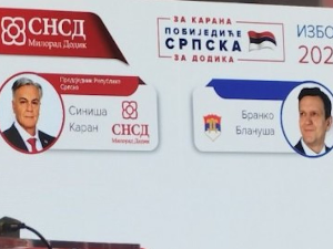 СНСД саопштио прве резултате - расте предност Карана