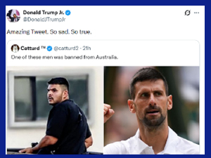 Новак депортован, убица није – поређење које је запалило мреже, огласио се и Трамп Млађи