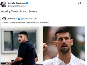 Новак депортован, убица није – поређење које је запалило мреже, огласио се и Трамп Млађи