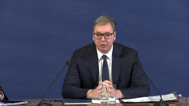 Председник Вучић на годишњој конференцији (РТС 1) 