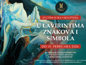 У Палати уметности Мадлена отворена изложба слика и скулптура „У лавиринтима знакова и симбола“