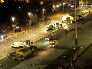 Уклоњени шатори испред Народне скупштине