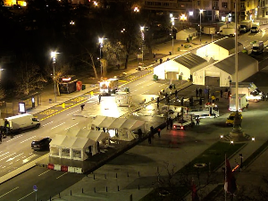 Уклоњени шатори испред Народне скупштине