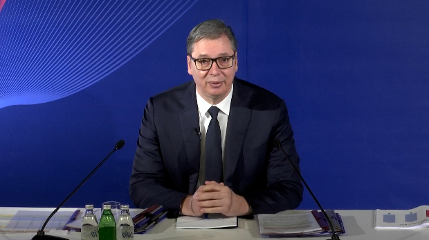 Председник Вучић на годишњој конференцији (РТС 1) 