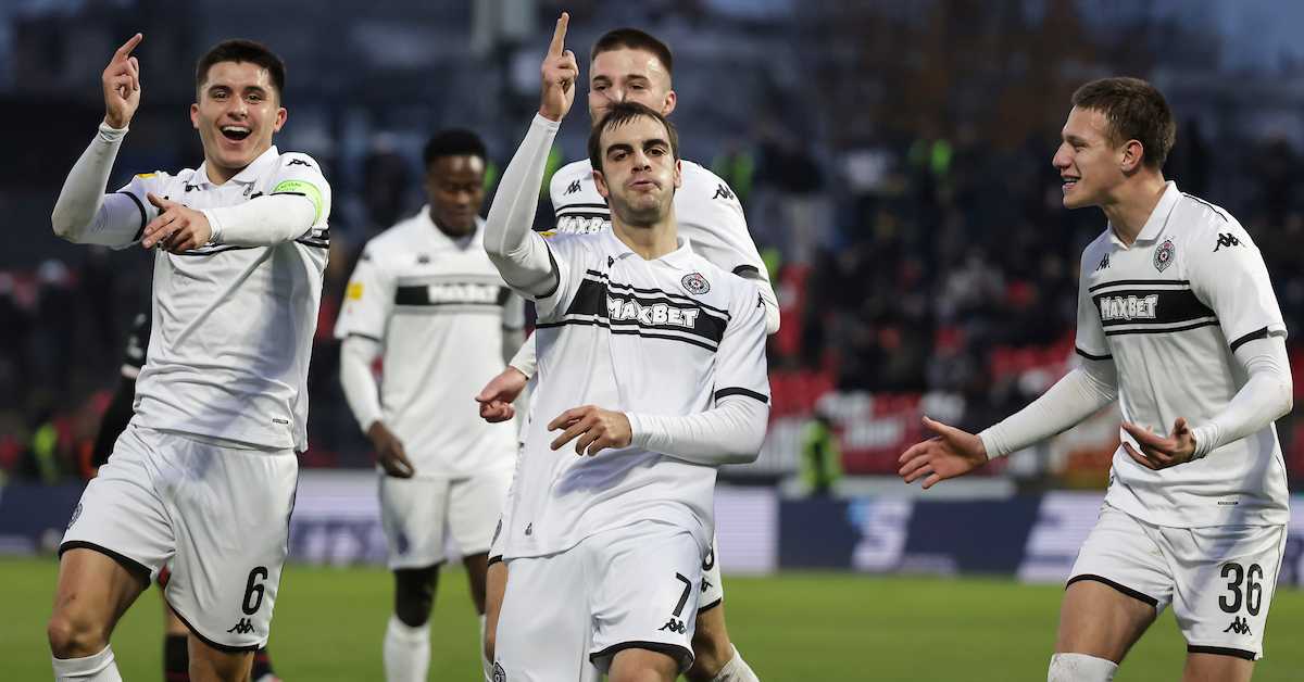 Четири гола Партизана у Крагујевцу