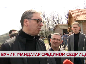 Вучић: Мандатар средином седмице